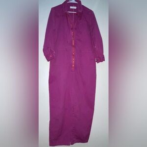 Red Sky Oversize Boho Zip Jumpsuit